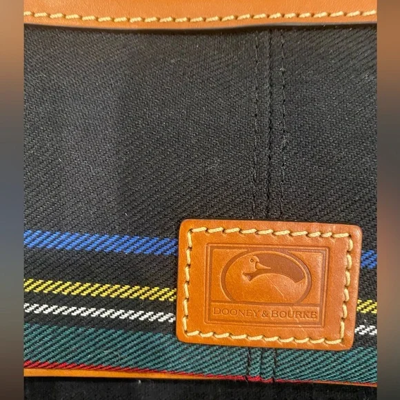DOONEY & BOURKElarge zip wristlet! Such a pretty plaid with tan leather trim!